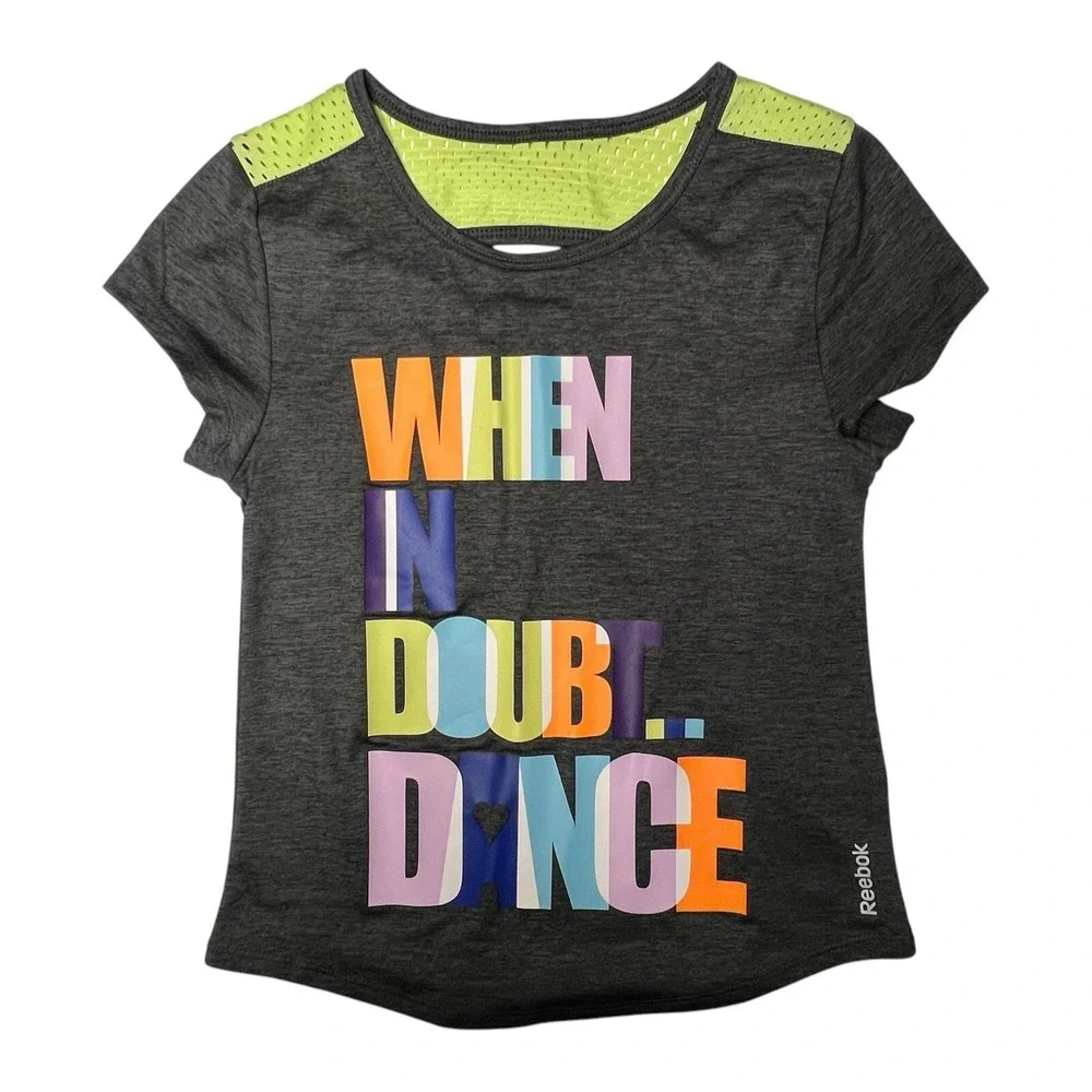 Reebok Tee Size XS T-shirt Multicolor Pullover Performance Sporty Motivational‎